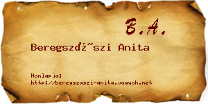Beregszászi Anita névjegykártya